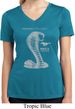 Ladies Ford Shirt 50 Years Cobra Moisture Wicking V-neck Tee T-Shirt