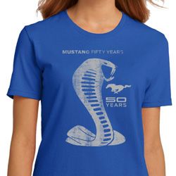 Ladies Ford Shirt 50 Years Cobra Organic Tee T-Shirt