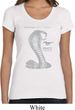 Ladies Ford Shirt 50 Years Cobra Scoop Neck Tee T-Shirt