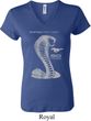Ladies Ford Shirt 50 Years Cobra V-neck Tee T-Shirt