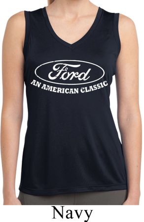 Ladies Ford Shirt American Classic Sleeveless Moisture Wicking Shirt