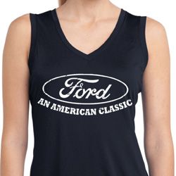 Ladies Ford Shirt American Classic Sleeveless Moisture Wicking Shirt