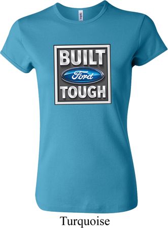 Ladies Ford Shirt Built Ford Tough Crewneck Tee T-Shirt