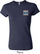 Ladies Ford Shirt Built Ford Tough Pocket Print Crewneck Tee T-Shirt