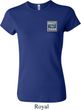 Ladies Ford Shirt Built Ford Tough Pocket Print Crewneck Tee T-Shirt