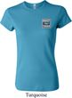 Ladies Ford Shirt Built Ford Tough Pocket Print Crewneck Tee T-Shirt