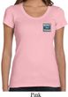 Ladies Ford Shirt Built Ford Tough Pocket Print Scoop Neck Tee T-Shirt