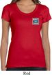 Ladies Ford Shirt Built Ford Tough Pocket Print Scoop Neck Tee T-Shirt