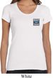 Ladies Ford Shirt Built Ford Tough Pocket Print Scoop Neck Tee T-Shirt
