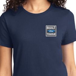 Ladies Ford Shirt Built Ford Tough Pocket Print Tee T-Shirt