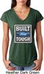 Ladies Ford Shirt Built Ford Tough Tri Blend V-Neck Shirt