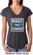 Ladies Ford Shirt Built Ford Tough Tri Blend V-Neck Shirt