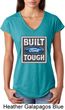Ladies Ford Shirt Built Ford Tough Tri Blend V-Neck Shirt