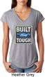 Ladies Ford Shirt Built Ford Tough Tri Blend V-Neck Shirt