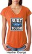 Ladies Ford Shirt Built Ford Tough Tri Blend V-Neck Shirt