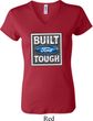 Ladies Ford Shirt Built Ford Tough V-neck Tee T-Shirt