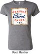 Ladies Ford Shirt Distressed Genuine Ford Parts Crewneck Tee T-Shirt