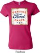 Ladies Ford Shirt Distressed Genuine Ford Parts Crewneck Tee T-Shirt