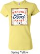 Ladies Ford Shirt Distressed Genuine Ford Parts Crewneck Tee T-Shirt