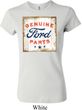 Ladies Ford Shirt Distressed Genuine Ford Parts Crewneck Tee T-Shirt