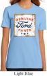 Ladies Ford Shirt Distressed Genuine Ford Parts Organic Tee T-Shirt