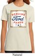 Ladies Ford Shirt Distressed Genuine Ford Parts Organic Tee T-Shirt