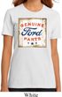 Ladies Ford Shirt Distressed Genuine Ford Parts Organic Tee T-Shirt