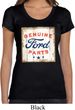 Ladies Ford Shirt Distressed Genuine Ford Parts Scoop Neck Tee T-Shirt