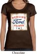 Ladies Ford Shirt Distressed Genuine Ford Parts Scoop Neck Tee T-Shirt