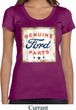 Ladies Ford Shirt Distressed Genuine Ford Parts Scoop Neck Tee T-Shirt