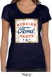 Ladies Ford Shirt Distressed Genuine Ford Parts Scoop Neck Tee T-Shirt
