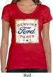 Ladies Ford Shirt Distressed Genuine Ford Parts Scoop Neck Tee T-Shirt
