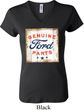Ladies Ford Shirt Distressed Genuine Ford Parts V-neck Tee T-Shirt