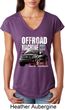 Ladies Ford Shirt F-150 4X4 Off Road Machine Tri Blend V-Neck Shirt