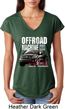 Ladies Ford Shirt F-150 4X4 Off Road Machine Tri Blend V-Neck Shirt