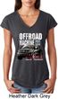 Ladies Ford Shirt F-150 4X4 Off Road Machine Tri Blend V-Neck Shirt