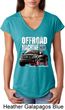 Ladies Ford Shirt F-150 4X4 Off Road Machine Tri Blend V-Neck Shirt