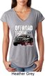 Ladies Ford Shirt F-150 4X4 Off Road Machine Tri Blend V-Neck Shirt