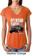Ladies Ford Shirt F-150 4X4 Off Road Machine Tri Blend V-Neck Shirt