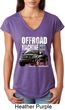 Ladies Ford Shirt F-150 4X4 Off Road Machine Tri Blend V-Neck Shirt