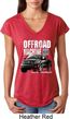 Ladies Ford Shirt F-150 4X4 Off Road Machine Tri Blend V-Neck Shirt