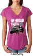 Ladies Ford Shirt F-150 4X4 Off Road Machine Tri Blend V-Neck Shirt
