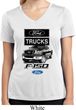 Ladies Ford Shirt F-150 Truck Moisture Wicking V-neck Shirt
