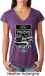 Ladies Ford Shirt F-150 Truck Tri Blend V-Neck Shirt