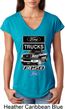 Ladies Ford Shirt F-150 Truck Tri Blend V-Neck Shirt