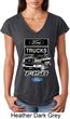 Ladies Ford Shirt F-150 Truck Tri Blend V-Neck Shirt