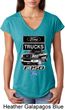 Ladies Ford Shirt F-150 Truck Tri Blend V-Neck Shirt