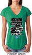 Ladies Ford Shirt F-150 Truck Tri Blend V-Neck Shirt