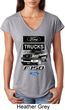 Ladies Ford Shirt F-150 Truck Tri Blend V-Neck Shirt