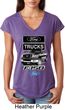 Ladies Ford Shirt F-150 Truck Tri Blend V-Neck Shirt
